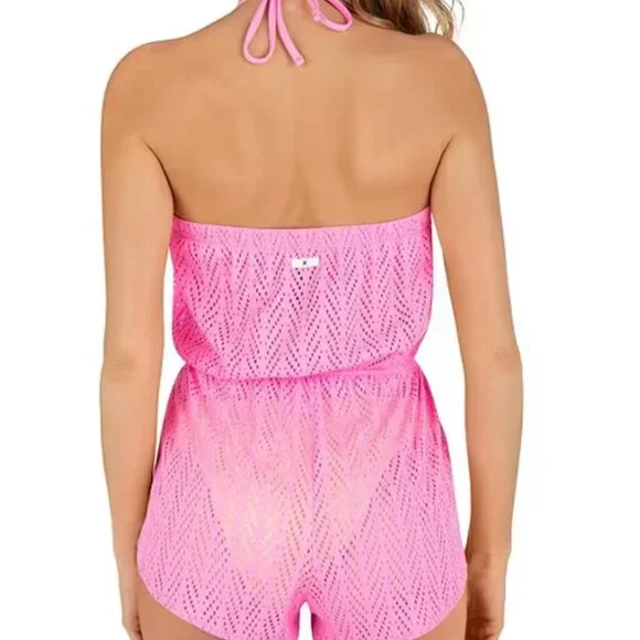 Hurley Juniors' Crocheted Tube Cover-Up Romper NWT Sz XL - Picture 4 of 10